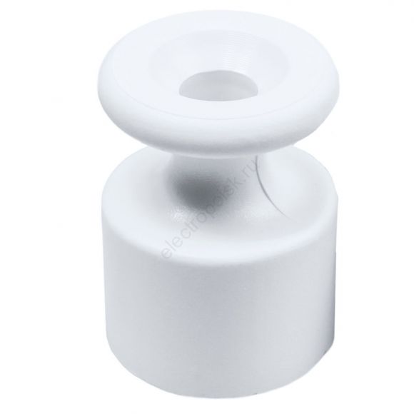 Изолятор для наружного монтажа, пластик, цвет белый (10 шт/уп) (B1-551-21-10)