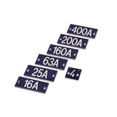 Табличка номинального тока ''80A'', 145х60х1.5мм (PEM242.80)