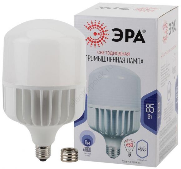 Лампа светодиодная LED 85Вт E27/E40 6500K Т140 колокол 6800Лм хол (Б0032088)