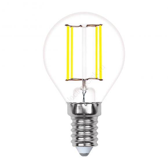 Лампа светодиодная с трехступенчатым диммером 100-50-10 LED 5вт 175-250В шар 420Лм Е14 3000К Uniel Multibrigh филамент (UL-00002369)