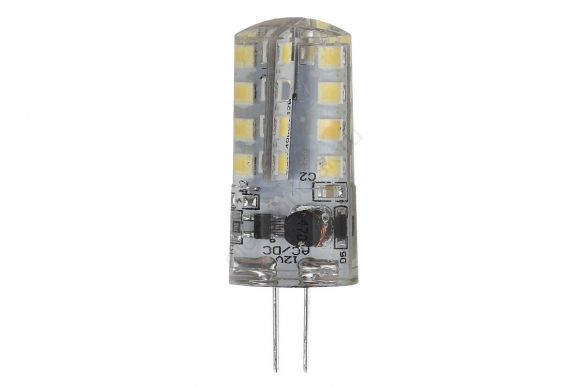 Лампа светодиодная LED 3Вт JC 2700К G4 теплый капсула 12V (Б0033193)