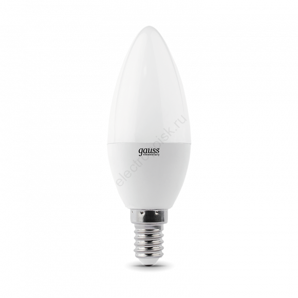 Лампа светодиодная LED 8 Вт 560 лм 6500К AC180-240В E14 свеча холодная  Elementary Gauss