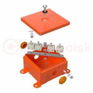 Коробка металлическая огнестойкая 70-0360-FR6.0-8 Е15-Е120 110х110х65 Коробка металлическая огнестойкая 70-0360-FR6.0-8 Е15-Е120 110х110х65