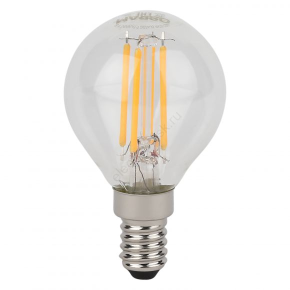 Лампа светодиодная филаментная LED Star Шарообразная 5Вт (замена 60Вт), 600Лм, 2700К, цоколь E14 OSRAM (4058075684393)