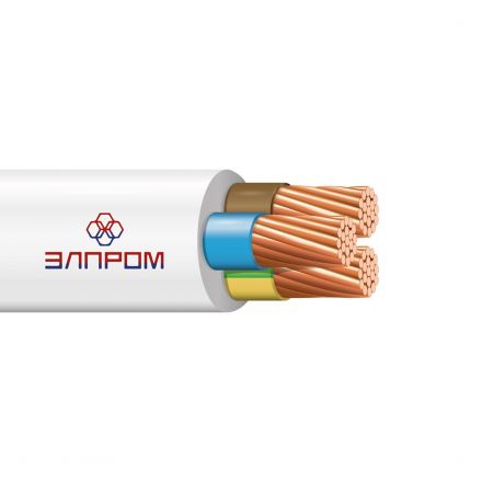 Провод ПВС нг(А)LS 3х6 белый ТРТС