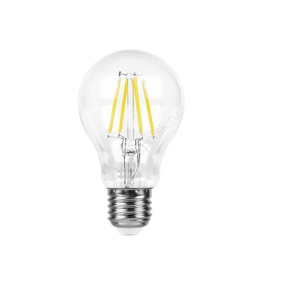Лампа светодиодная LED 7вт Е27 белый FILAMENT
