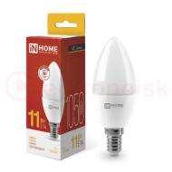 Лампа светодиодная LED-СВЕЧА-VC 11Вт 230В Е14 3000К 1050Лм IN HOME Лампа светодиодная LED-СВЕЧА-VC 11Вт 230В Е14 3000К 1050Лм IN HOME