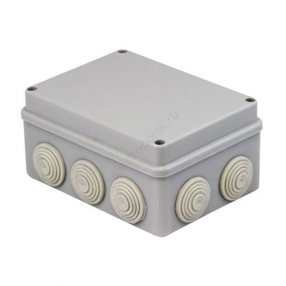 Коробка распаячная КМР-050-041 пылевлагозащитная 10 мембранных вводов уплотнительный шнур (150х110х70) PROxima (plc-kmr-050-041)