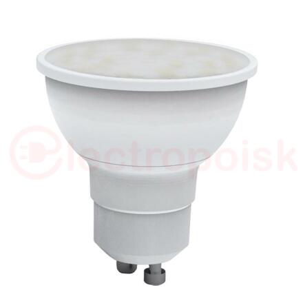 Лампа светодиодная LED-JCDR-10W/NW/GU10/NR Форма JCDR, матовая. Серия Norma. Белый свет (4000K). Картон. ТМ Volpe