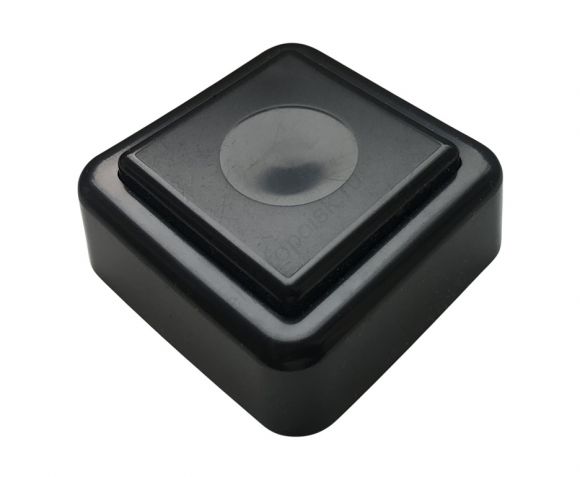 Кнопка звонка (выключатель для бытовых электрических звонков) ВЗ1-01 черн./черн. (00-00000032)