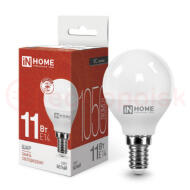 Лампа светодиодная LED-ШАР-VC 11Вт 230В Е14 4000К 1050Лм IN HOME Лампа светодиодная LED-ШАР-VC 11Вт 230В Е14 4000К 1050Лм IN HOME