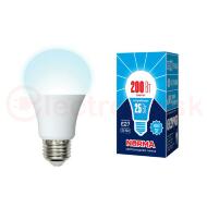 LED-A70-25W/4000K/E27/FR/NR Лампа светодиодная. Форма ''A'', матовая. Серия Norma. Белый свет (4000K). Картон. ТМ Volpe'' LED-A70-25W/4000K/E27/FR/NR Лампа светодиодная. Форма ''A'', матовая. Серия Norma. Белый свет (4000K). Картон. ТМ Volpe''