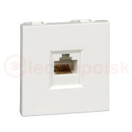 Розетка 1xRJ45 Cat5e 45Х22.5 белая R9010 Розетка 1xRJ45 Cat5e 45Х22.5 белая R9010