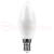 Лампа светодиодная LED 15вт Е14 белый матовая свеча