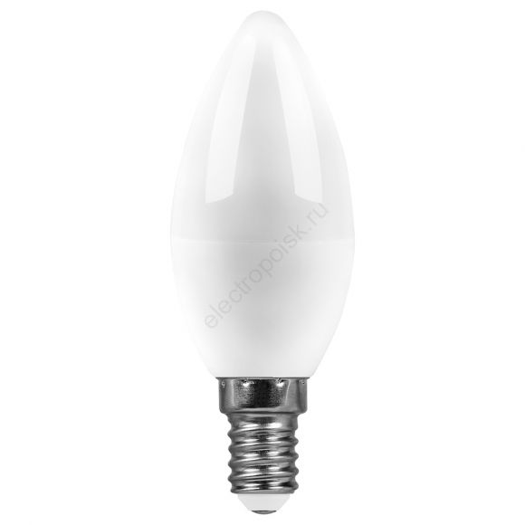 Лампа светодиодная LED 15вт Е14 белый матовая свеча (55204)