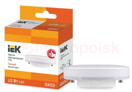 Лампа светодиодная LED 10вт GX53 тепло-белый таблетка ECO Лампа светодиодная LED 10вт GX53 тепло-белый таблетка ECO