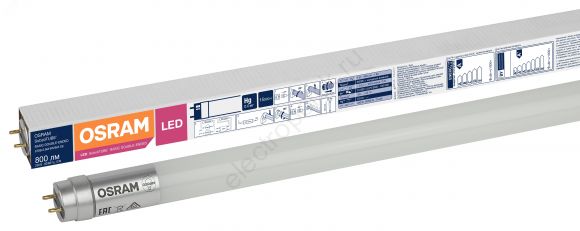 Лампа светодиодная LED 9Вт G13 SubstiTUBE Basic (замена 18 Вт),теплый,двухстороннее прямое включение Osram (4058075377462)