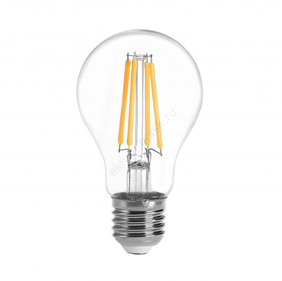 Лампа светодиодная LED 9вт Е27 белый FILAMENT