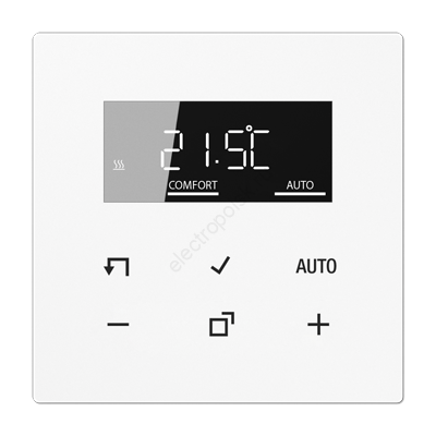 Контроллер комнатный с дисплеем «стандарт»(механизм+накладка), белый, LS990 (TRDLS1790WW)