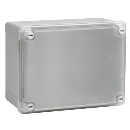 Коробка распределительная с гладкими стенками прозрачная IP56 190х140х70мм