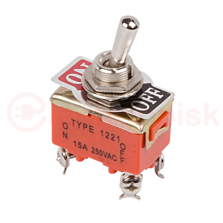 Тумблер 250V 15А (4c) ON-OFF двухполюсный  (KN-201)  REXANT (в упак. 1шт.)
