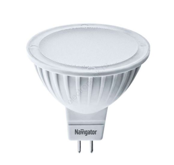 Лампа светодиодная LED 7вт 230в GU5.3 тепло-белая (18869)