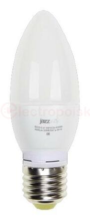 Лампа светодиодная LED 5вт E27 400Лм белый матовая свеча 230V/50Hz ECO