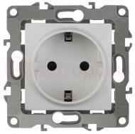 Розетка 2P+E Schuko, 16A-250В, Эра12, белый, 12-2101-01 Розетка 2P+E Schuko, 16A-250В, Эра12, белый, 12-2101-01