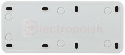 Розетка Intro Quadro 2-206-01 с заземлением трехместная 3х2P+E, 16А-250В, IP20, ОУ, белый Розетка Intro Quadro 2-206-01 с заземлением трехместная 3х2P+E, 16А-250В, IP20, ОУ, белый