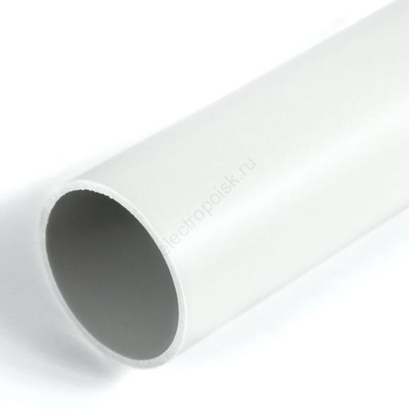 Труба жесткая ПВХ 2-х метровая легкая белая д20 (100м/уп) Промрукав (PR05.0024)