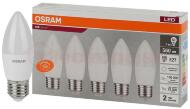 Лампа светодиодная LED 7 Вт E27 4000К 560Лм свеча 220 В (замена 60Вт) OSRAM Лампа светодиодная LED 7 Вт E27 4000К 560Лм свеча 220 В (замена 60Вт) OSRAM