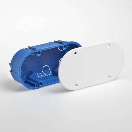 Коробка разветвительная в бетон с крышкой 140х65x45