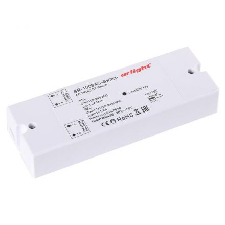 Контроллер-выключатель SR-1009AC-SWITCH (220V,288W) (ARL, IP20 Пластик, 3 года)