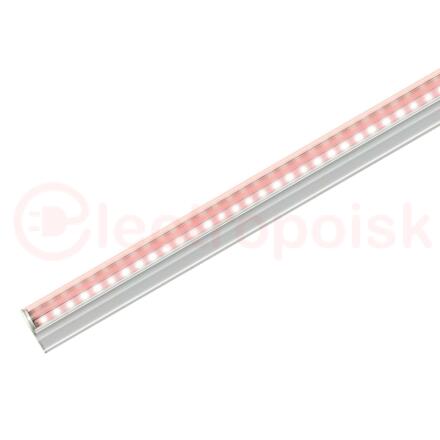 ULI-P16-10W/SPLE IP20 WHITE Светильник для растений светодиодный линейный, 570мм, выкл. на корпусе. Пластик. Спектр для фотосинтеза. TM Uniel