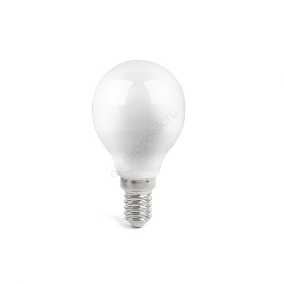 Лампа светодиодная LED 9вт Е14 теплый матовый шар (55080)