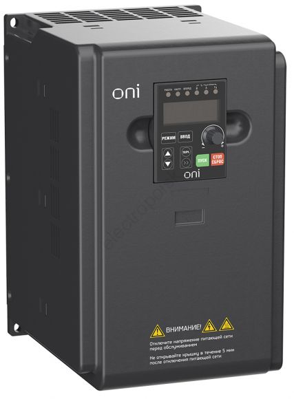 Преобразователь частоты A150 380В 3Ф 5.5кВт 13А со встроенным тормозным модулем ONI