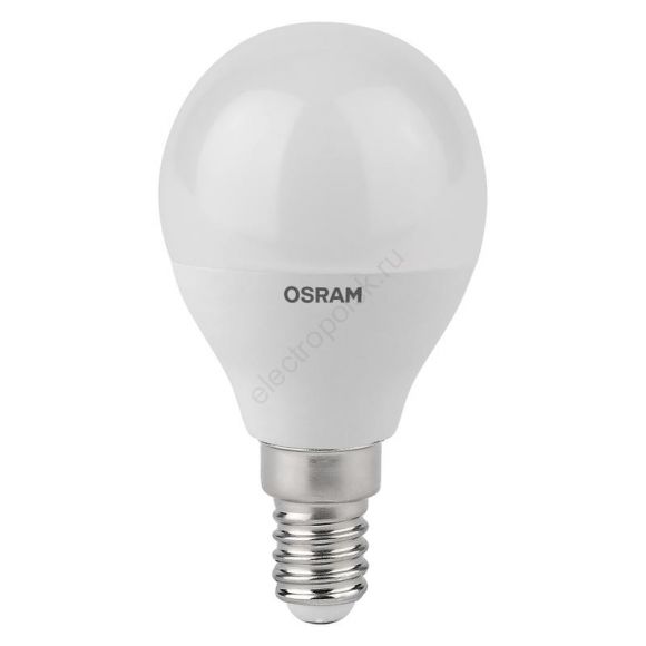 Лампа светодиодная LED Antibacterial Шарообразная 7,5Вт (замена 75 Вт), 806Лм, 4000 К, цоколь E14 OSRAM