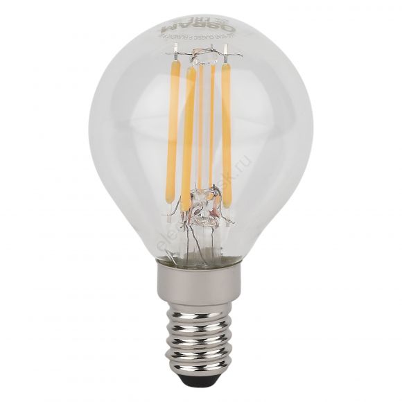 Лампа светодиодная филаментная LED Star Шарообразная 5Вт (замена 60Вт), 600Лм, 4000К, цоколь E14 OSRAM (4058075684447)