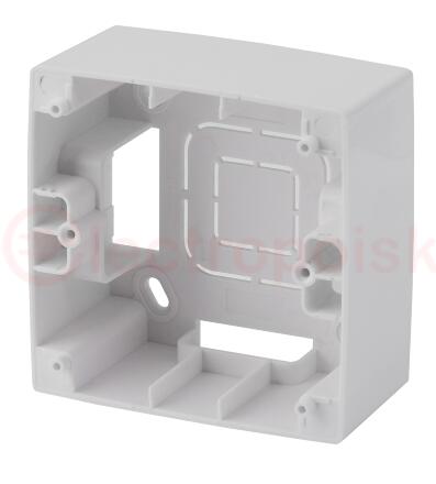 Коробка наклад. монтажа 1 пост, 12, белый 12-6101-01 ЭРА