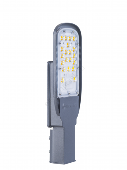 Консольный светильник светодиодный дку-30вт 4000к 3600лм ip65 серый линза ledvance eco class