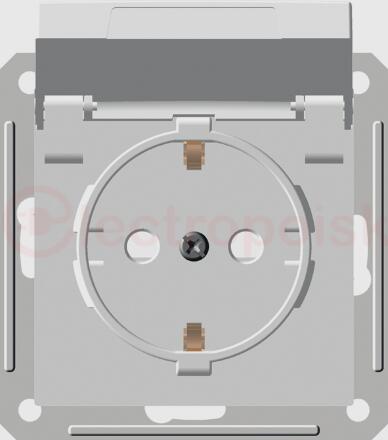 W59 Розетка с крышкой с заземлением в рамку IP44 белая W59 Розетка с крышкой с заземлением в рамку IP44 белая