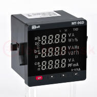 Мультиметр цифровой 96х96мм трехфазный, вход 100В 1А, RS485, LED-дисплей МТ-96D Мультиметр цифровой 96х96мм трехфазный, вход 100В 1А, RS485, LED-дисплей МТ-96D