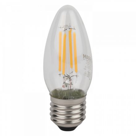 Лампа светодиодная филаментная LED Star Свеча 4Вт (замена 40Вт), 470Лм, 4000К, цоколь E27 OSRAM