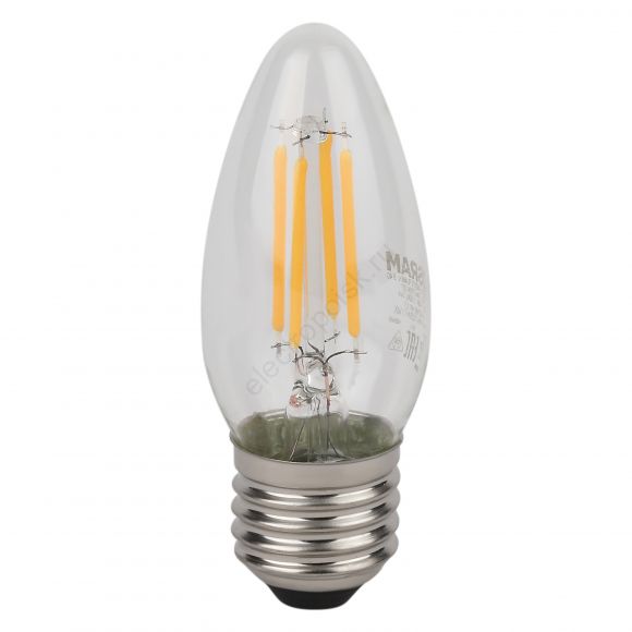 Лампа светодиодная филаментная LED Star Свеча 4Вт (замена 40Вт), 470Лм, 4000К, цоколь E27 OSRAM (4058075687844)