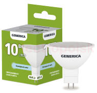 Лампа светодиодная MR16 софит 10Вт 230В 6500К GU5.3 GENERICA Лампа светодиодная MR16 софит 10Вт 230В 6500К GU5.3 GENERICA