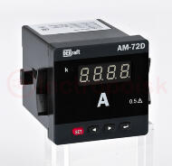 Амперметр цифровой 96x96мм трехфазный, вход 1А, выход DO, LED-дисплей АМ-96D Амперметр цифровой 96x96мм трехфазный, вход 1А, выход DO, LED-дисплей АМ-96D