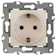 Розетка 2P+E Schuko, 16A-250В, б.л., Эра12, слоновая кость, 12-2001-02 Розетка 2P+E Schuko, 16A-250В, б.л., Эра12, слоновая кость, 12-2001-02