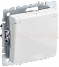 BRITE Розетка с заземлением с защитными шторками и крышкой 16А IP20 РСбш10-3-БрБ белый BRITE Розетка с заземлением с защитными шторками и крышкой 16А IP20 РСбш10-3-БрБ белый