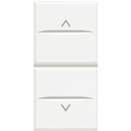 Axolute Кнопка двойная с блокировкой 1Р (NO) + 1Р (NO) 10А 250В~ белый