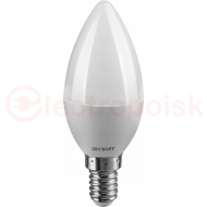 Лампа светодиодная LED 6вт E14 теплый матовая свеча Лампа светодиодная LED 6вт E14 теплый матовая свеча